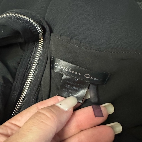 Caribbean Queen Black Halter Jumpsuit with Tapered Legs - Picture 11 of 11